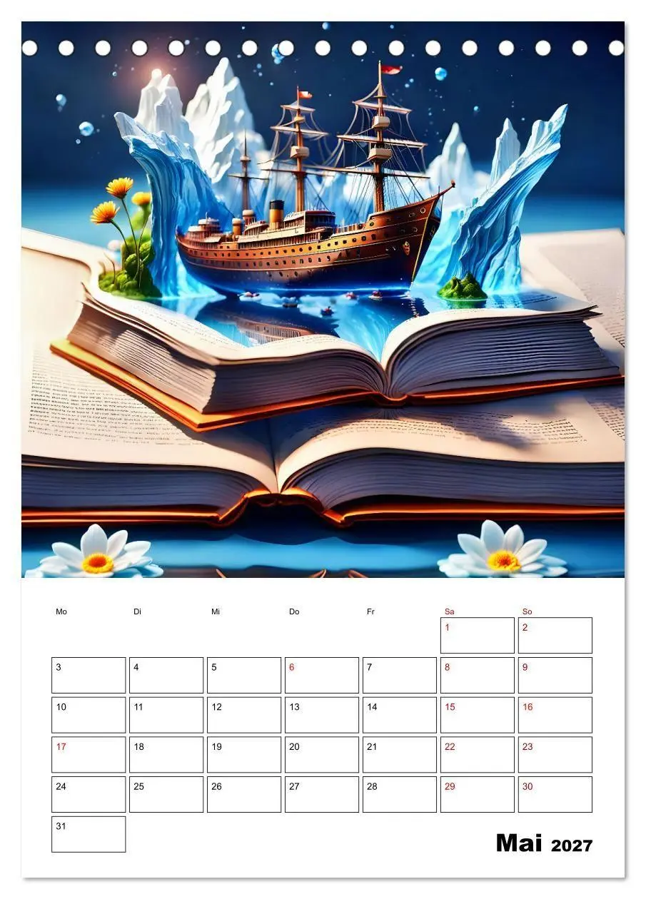 Bild: 9783569062955 | Magische surreale Buchwelten (Tischkalender 2027 DIN A5 hoch),...