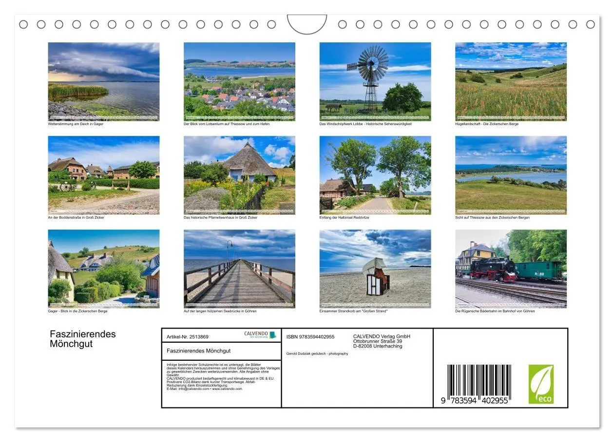 Bild: 9783594402955 | Faszinierendes Mönchgut (Wandkalender 2027 DIN A4 quer), CALVENDO...