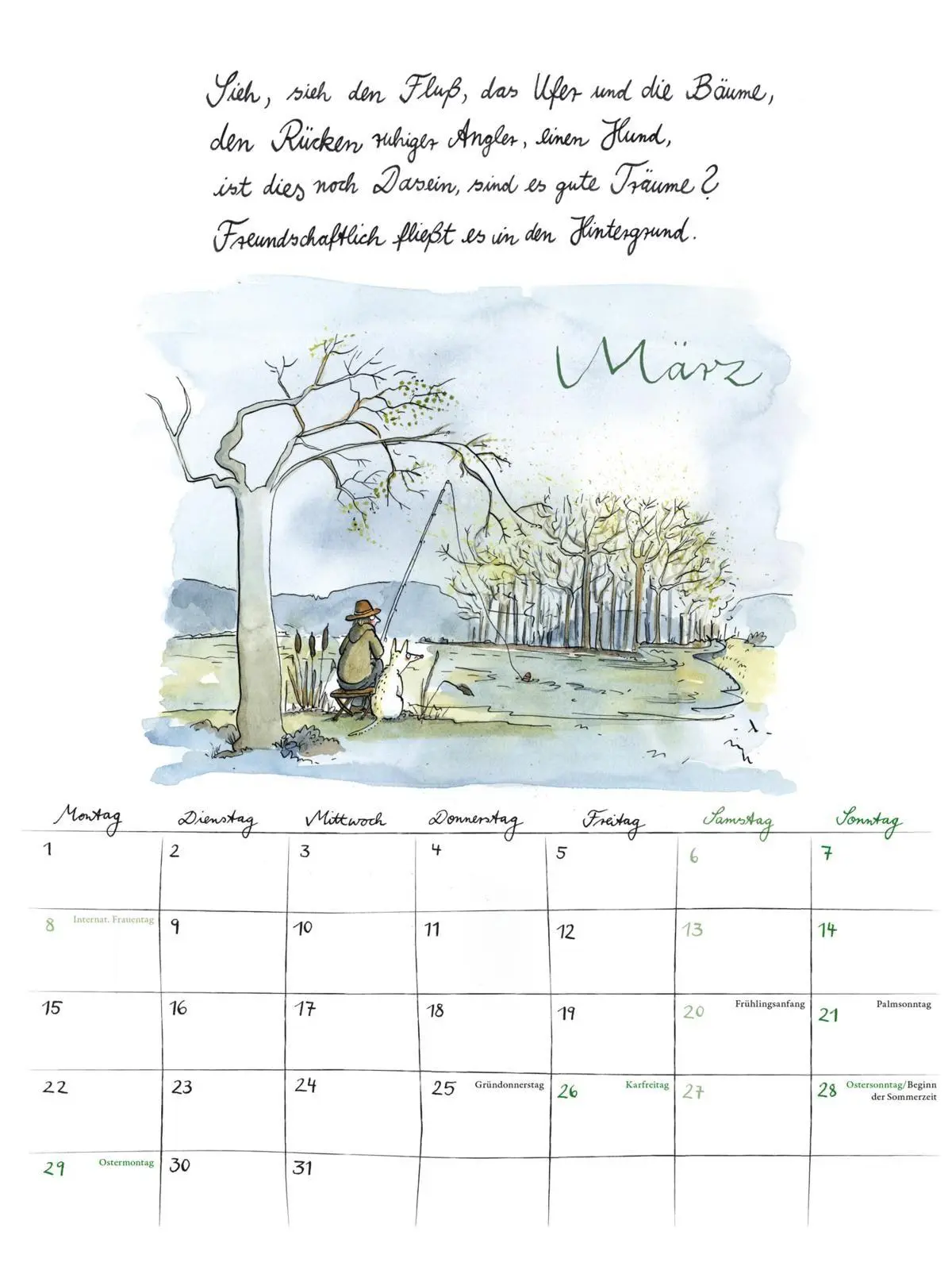 Bild: 9783830322955 | Rilke-Kalender 2027 - Wandkalender | Rainer Maria Rilke | Kalender