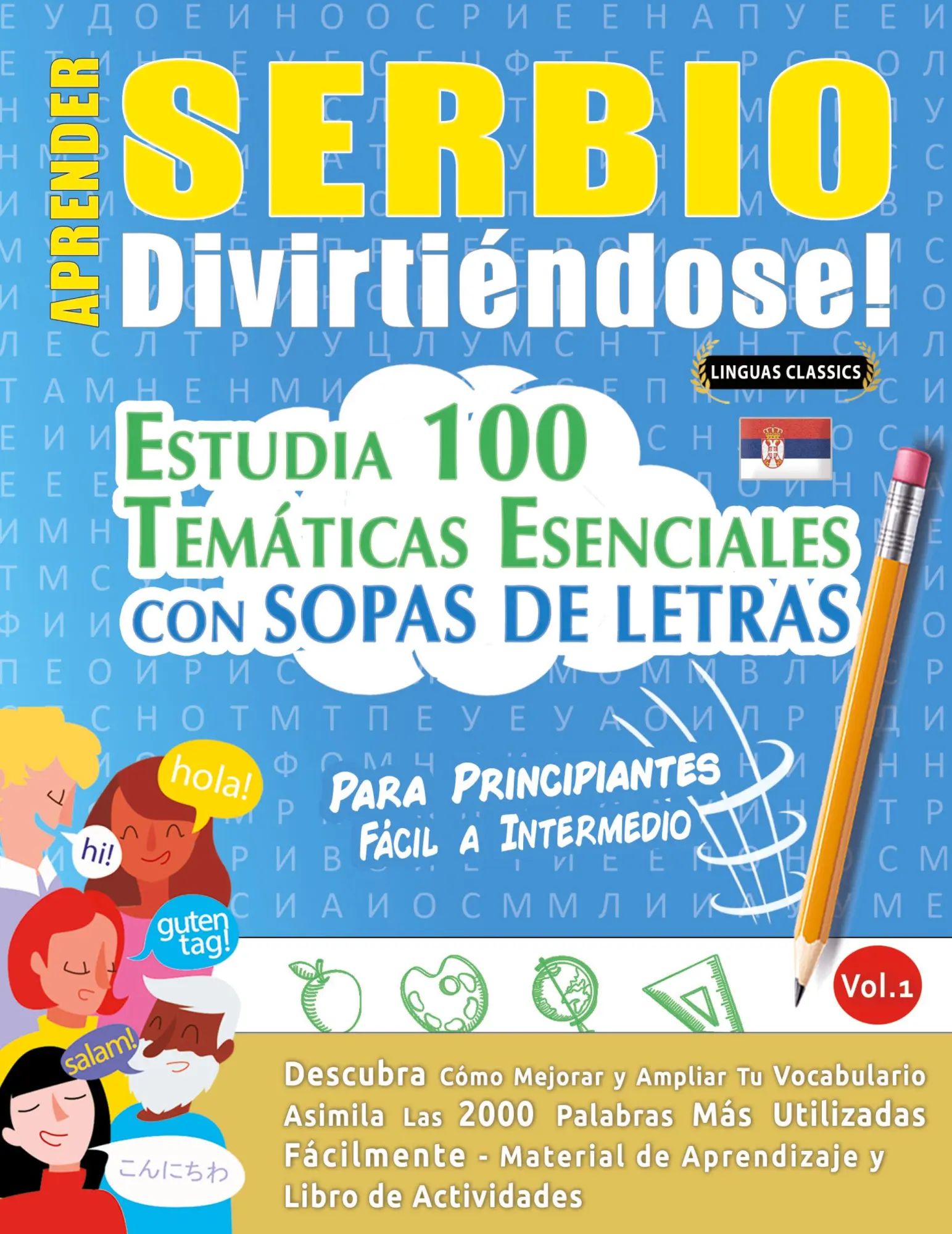 Cover: 9798896702955 | APRENDER SERBIO DIVIRTIÉNDOSE! - PARA PRINCIPIANTES | Linguas Classics