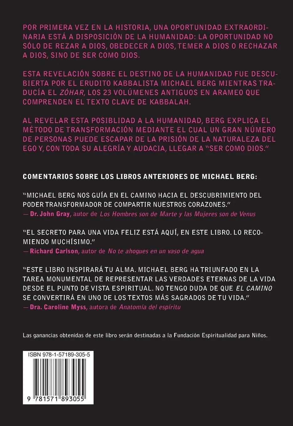 Rückseite: 9781571893055 | Ser Como Dios | Kabbalah Y Nuestro Último Destino | Michael Berg