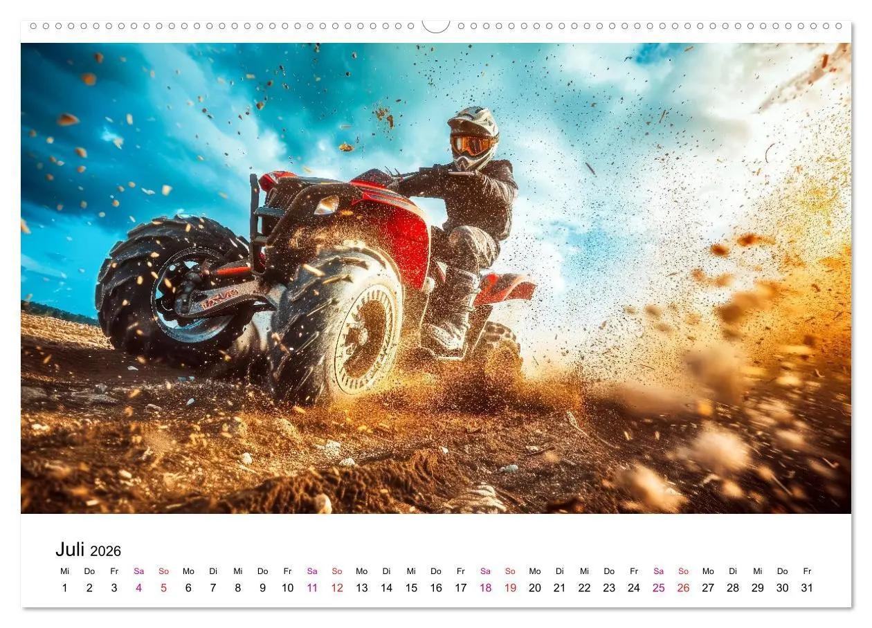 Bild: 9783457393055 | Quad Erlebnisse (Wandkalender 2026 DIN A2 quer), CALVENDO...