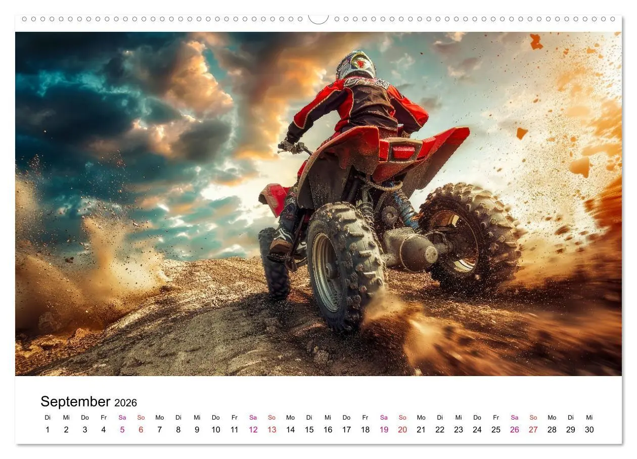 Bild: 9783457393055 | Quad Erlebnisse (Wandkalender 2026 DIN A2 quer), CALVENDO...