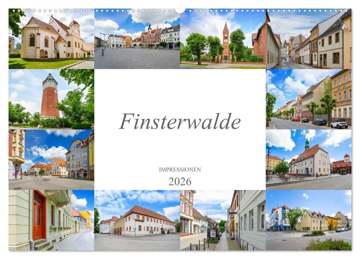 Cover: 9783457603055 | Finsterwalde Impressionen (Wandkalender 2026 DIN A2 quer), CALVENDO...