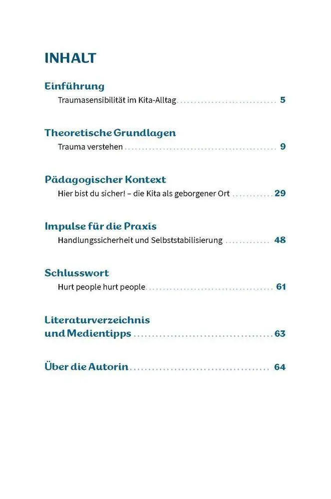 Bild: 9783834653055 | Traumasensibilität in der Kita | Corinna Scherwath | Taschenbuch