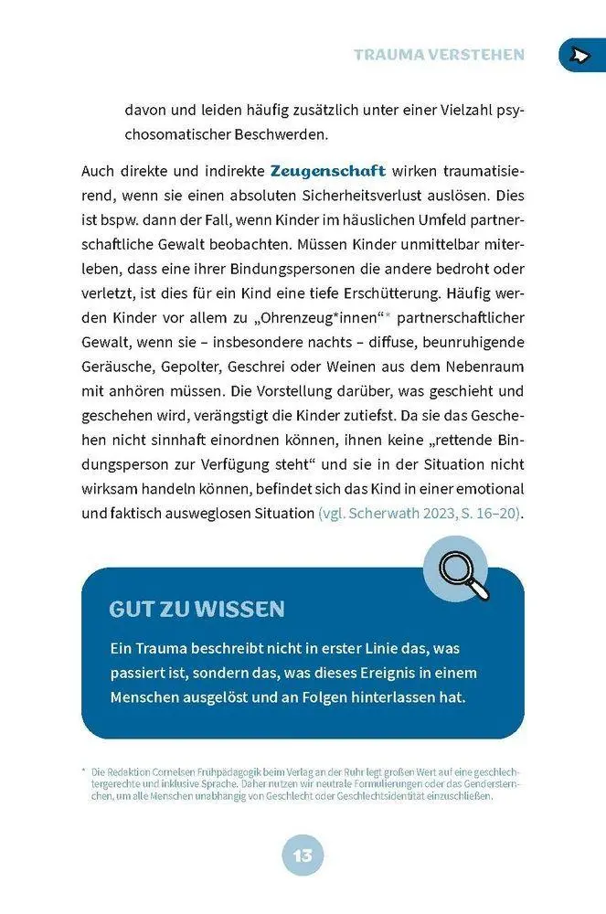 Bild: 9783834653055 | Traumasensibilität in der Kita | Corinna Scherwath | Taschenbuch