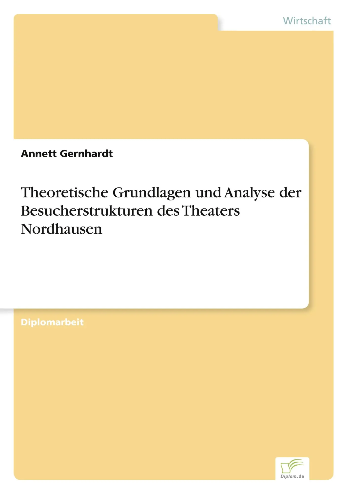 Cover: 9783838613055 | Theoretische Grundlagen und Analyse der Besucherstrukturen des...