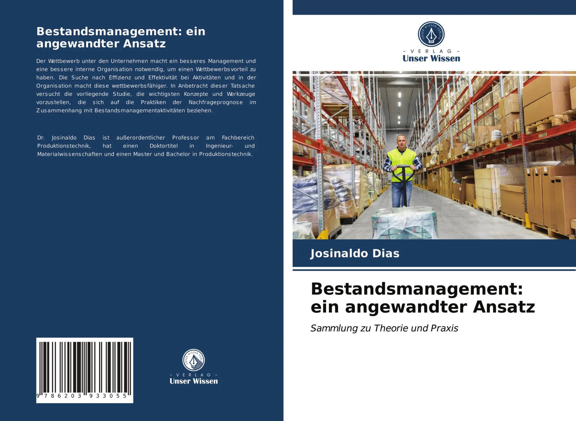 Cover: 9786203933055 | Bestandsmanagement: ein angewandter Ansatz | Josinaldo Dias | Buch