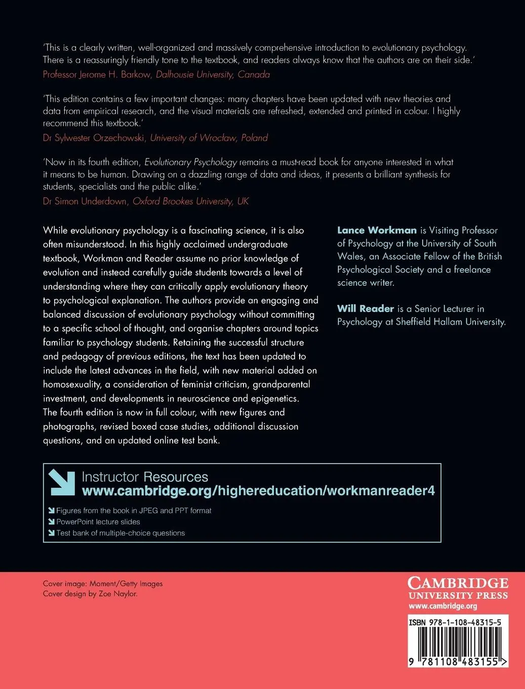 Rückseite: 9781108483155 | Evolutionary Psychology | Lance Workman (u. a.) | Buch | Gebunden