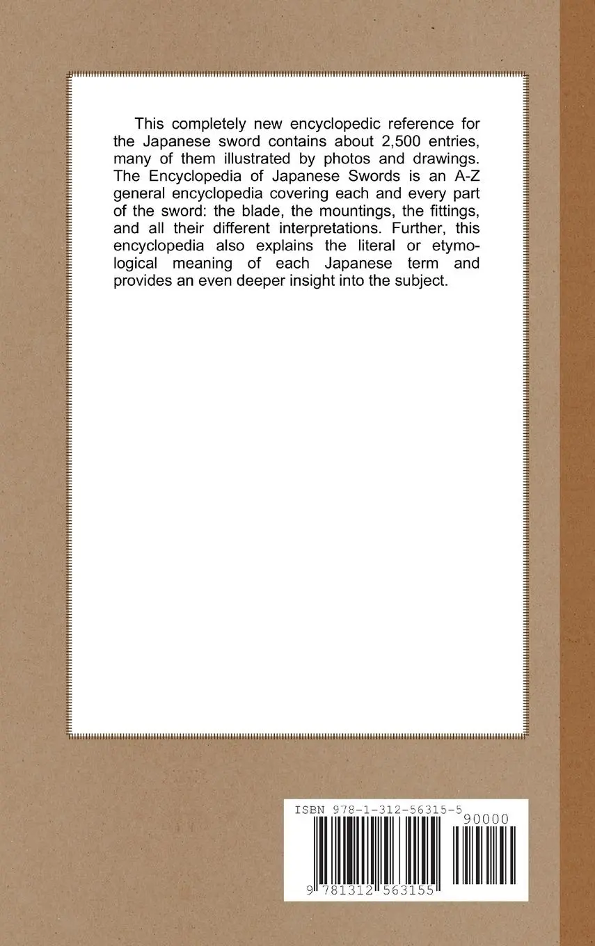 Rückseite: 9781312563155 | Encyclopedia of Japanese Swords | Markus Sesko | Buch | Englisch