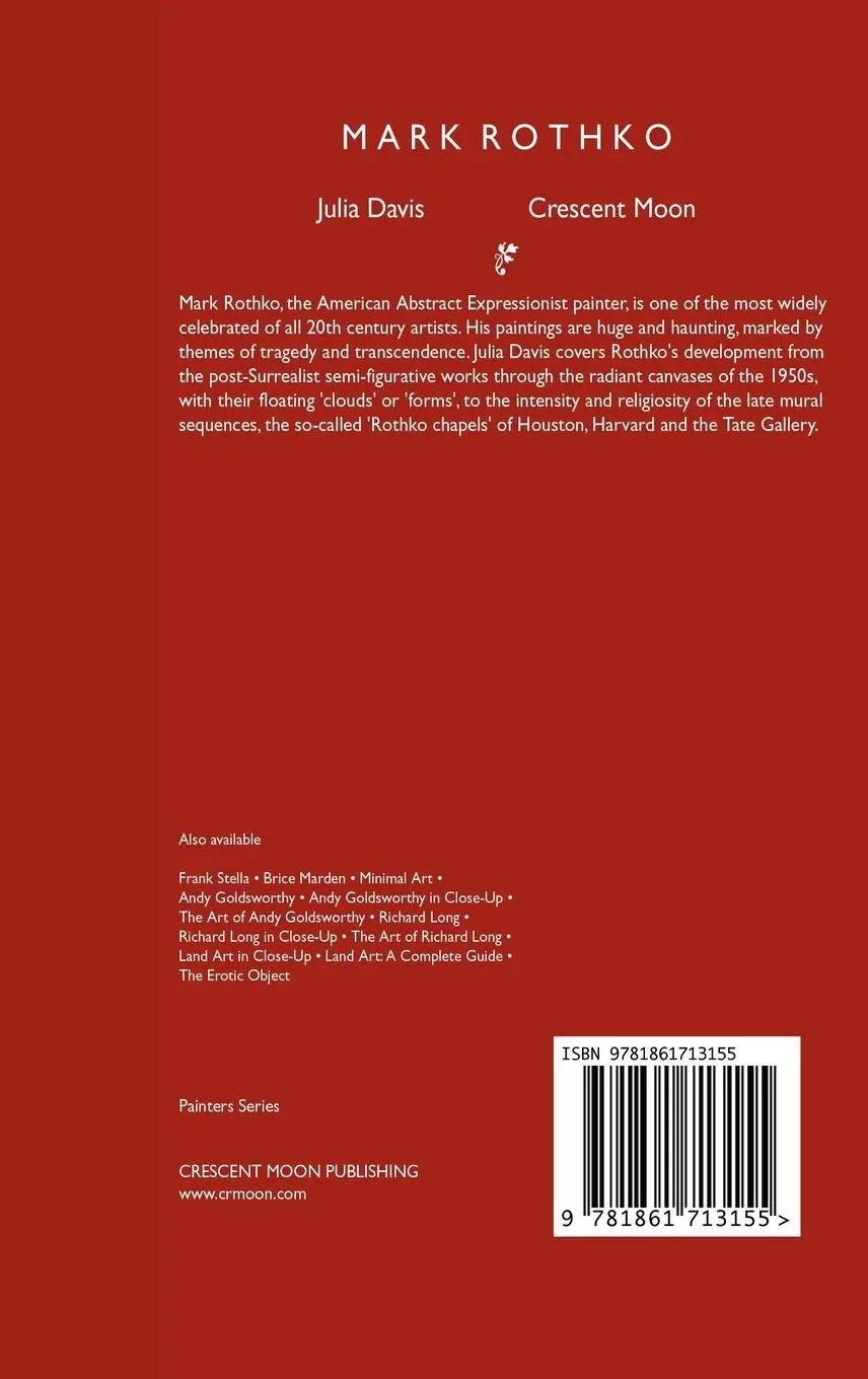 Rückseite: 9781861713155 | Mark Rothko | The Art of Transcendence | Julia Davis | Buch | Englisch