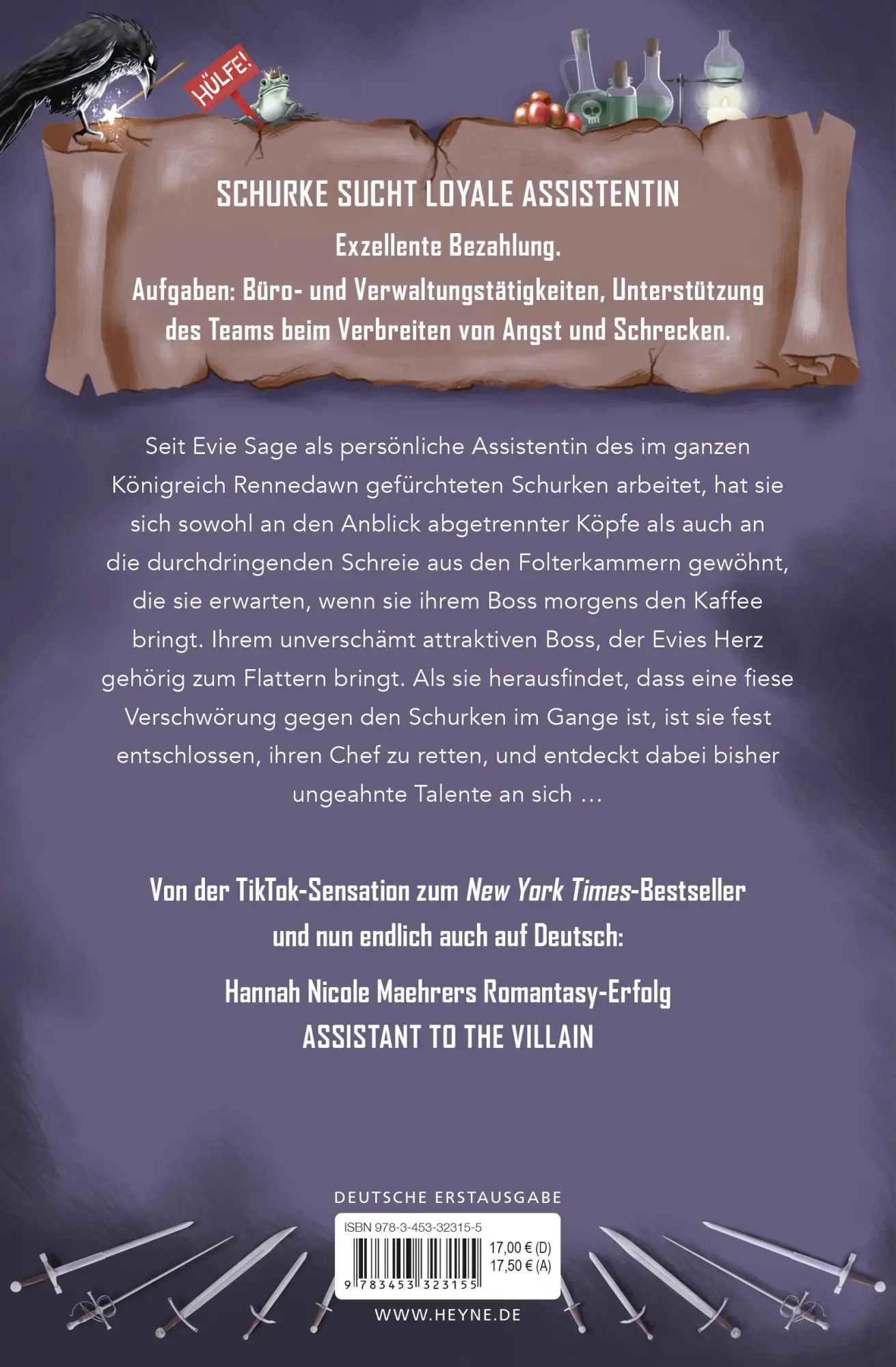 Bild: 9783453323155 | Assistant to the Villain | Hannah Nicole Maehrer | Taschenbuch | 2024