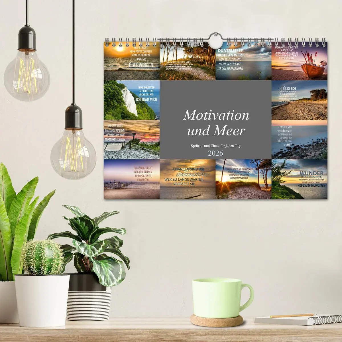 Bild: 9783457693155 | Motivation und Meer (Wandkalender 2026 DIN A4 quer), CALVENDO...