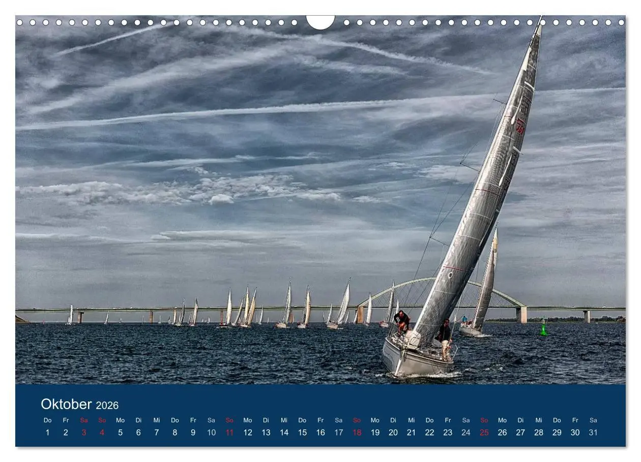 Bild: 9783516233155 | Segelregatta (Wandkalender 2026 DIN A3 quer), CALVENDO Monatskalender