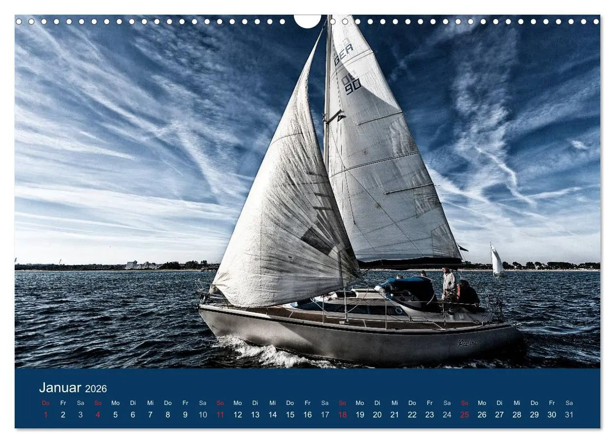 Bild: 9783516233155 | Segelregatta (Wandkalender 2026 DIN A3 quer), CALVENDO Monatskalender