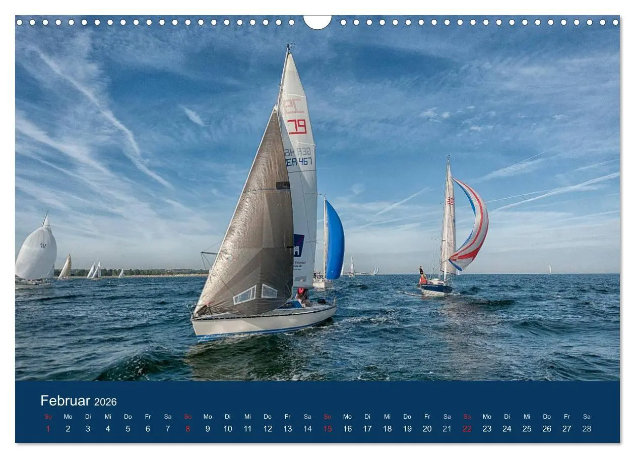 Bild: 9783516233155 | Segelregatta (Wandkalender 2026 DIN A3 quer), CALVENDO Monatskalender