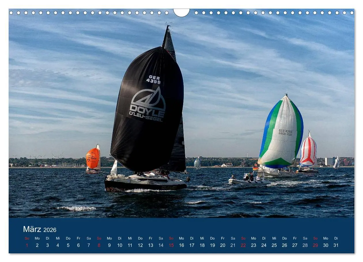 Bild: 9783516233155 | Segelregatta (Wandkalender 2026 DIN A3 quer), CALVENDO Monatskalender