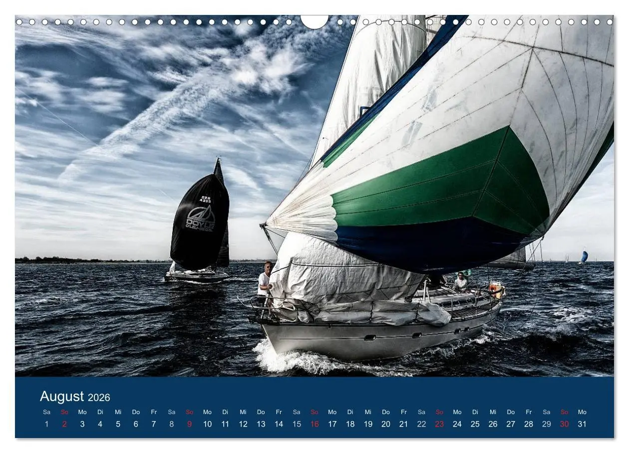 Bild: 9783516233155 | Segelregatta (Wandkalender 2026 DIN A3 quer), CALVENDO Monatskalender