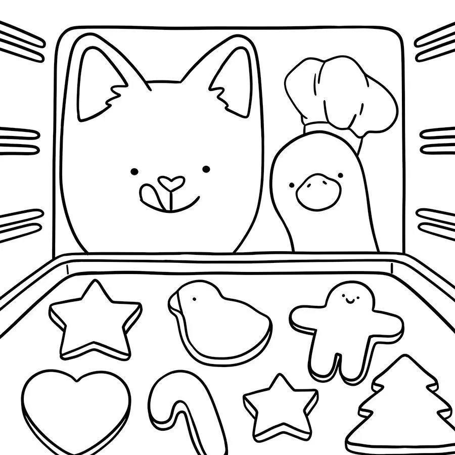 Bild: 9783735883155 | Cosy Coloring - Christmas Cottage mit Ente | Einfach niedlich ausmalen