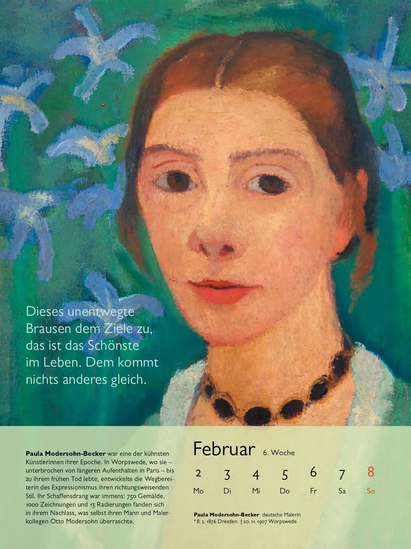 Bild: 9783869153155 | Künstlerinnen Kalender 2026. Gedanken berühmter Frauen | Nadolny