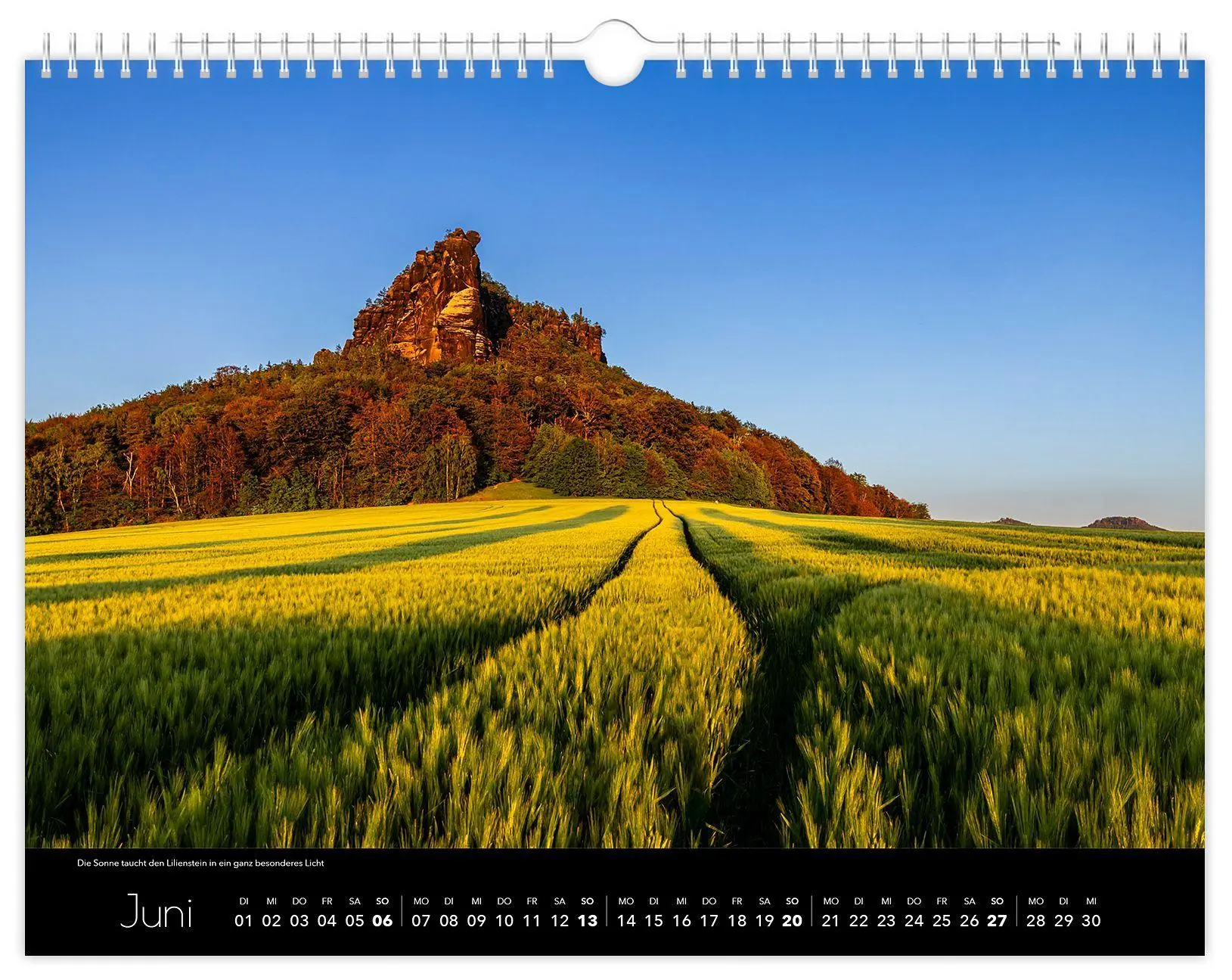 Bild: 9783912303155 | Kalender Sächsische Schweiz 2027 | 40 x 30 cm schwarzes Kalendarium
