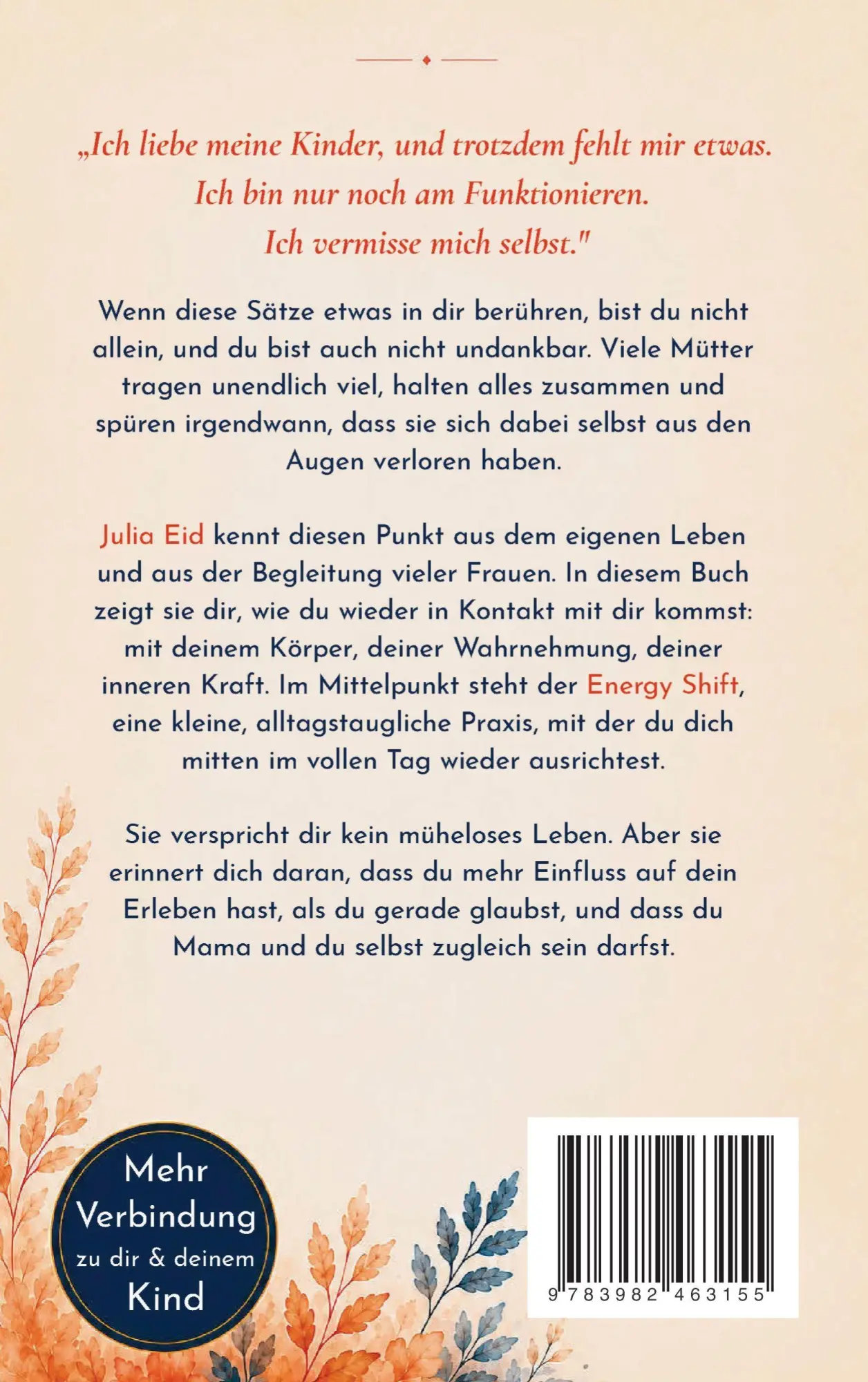 Rückseite: 9783982463155 | Du bist mehr als Mama | Julia Eid | Taschenbuch | Deutsch | 2026