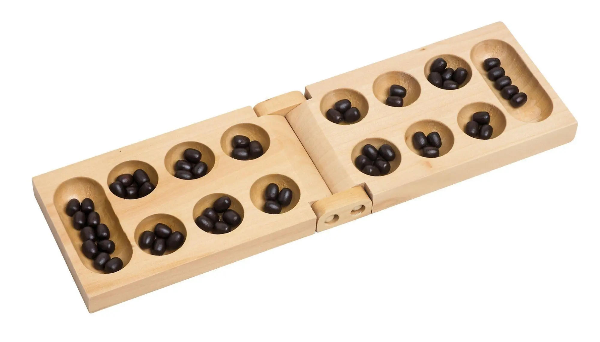 Cover: 4013594093255 | Kalaha Spiel im Baumwollbeutel, Klappformat | Spiel | HS325 | Deutsch