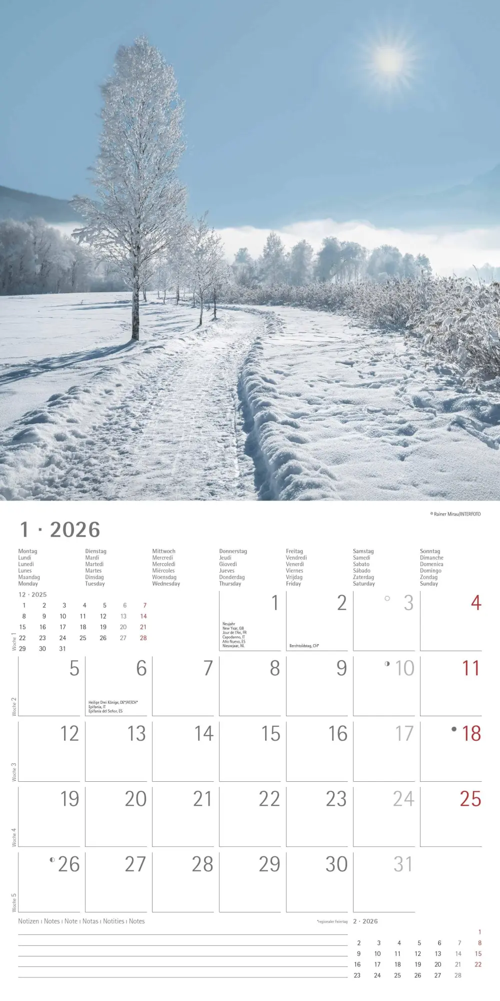 Bild: 4069095003255 | Wege 2026 - Broschürenkalender 30x30 cm (30x60 geöffnet) - Kalender...