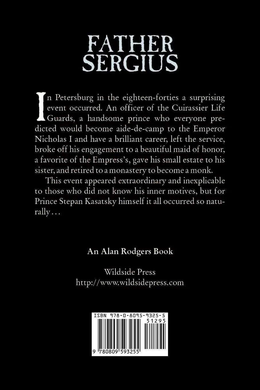 Rückseite: 9780809593255 | Father Sergius by Leo Tolstoy, Fiction, Literary | Leo Tolstoy | Buch