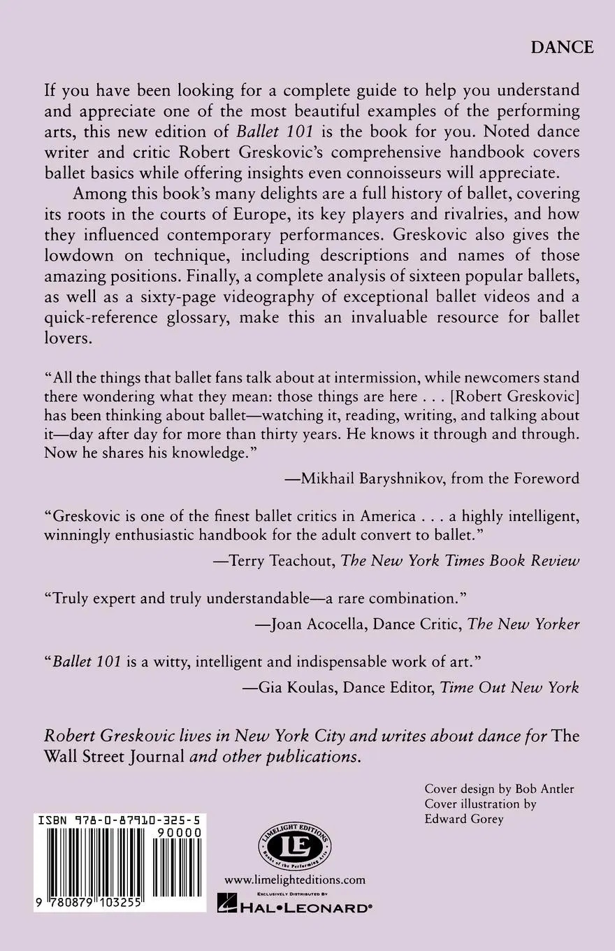 Rückseite: 9780879103255 | Ballet 101 | A Complete Guide to Learning and Loving the Ballet | Buch