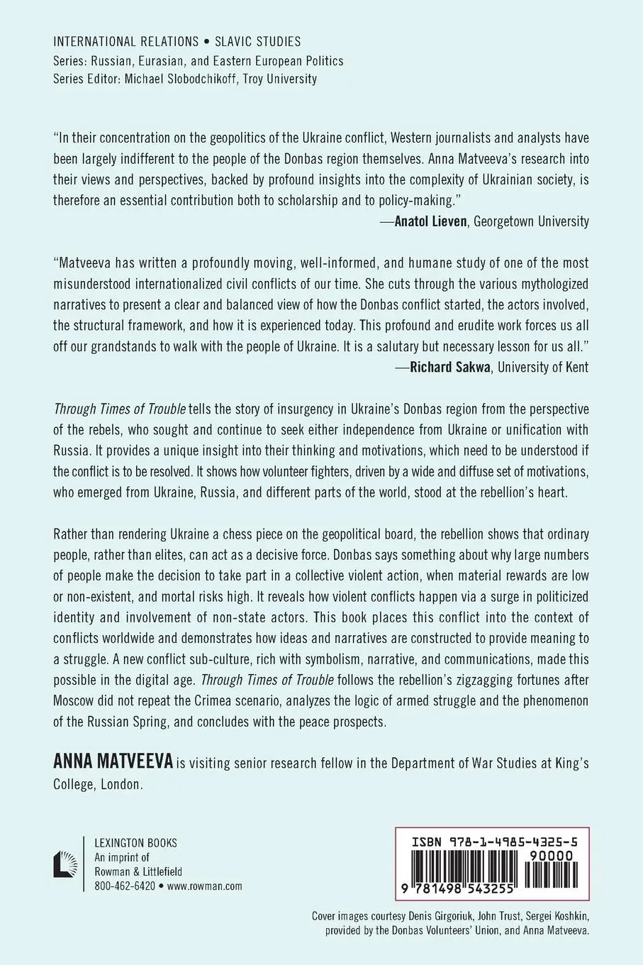 Rückseite: 9781498543255 | Through Times of Trouble | Anna Matveeva | Taschenbuch | Englisch