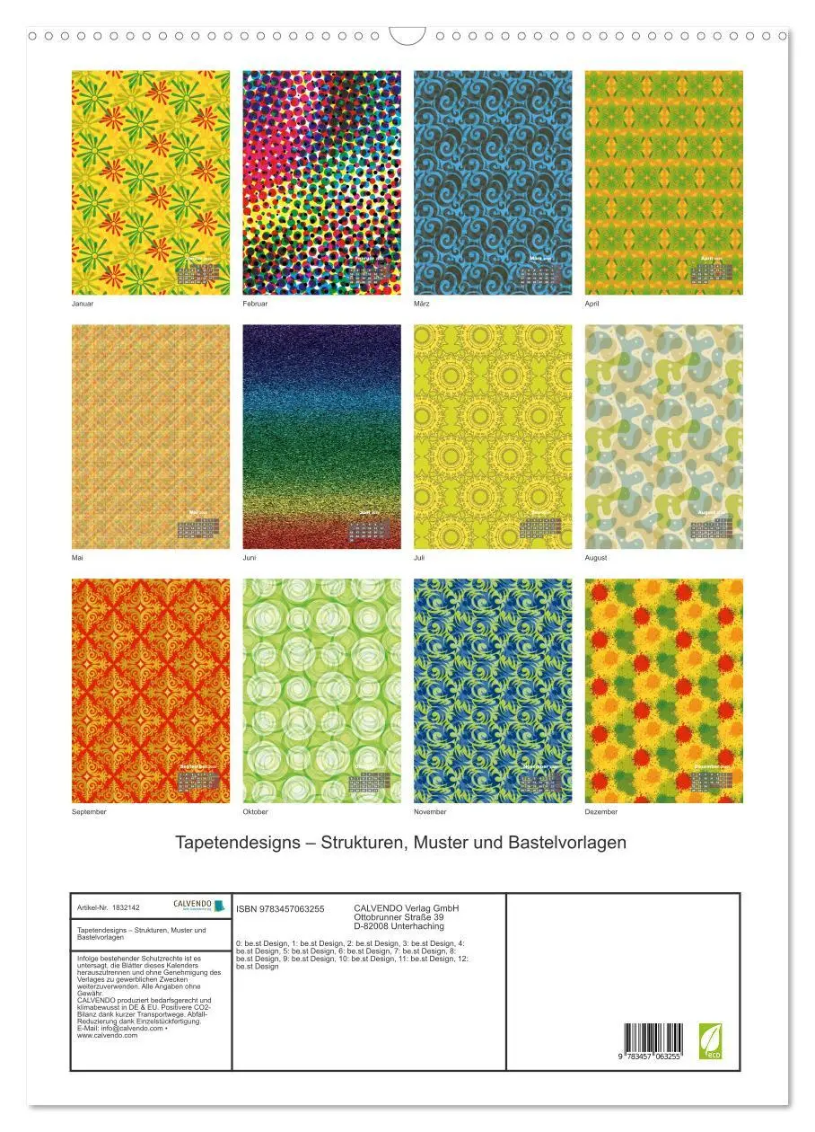 Bild: 9783457063255 | Tapetendesigns ¿ Strukturen, Muster und Bastelvorlagen...