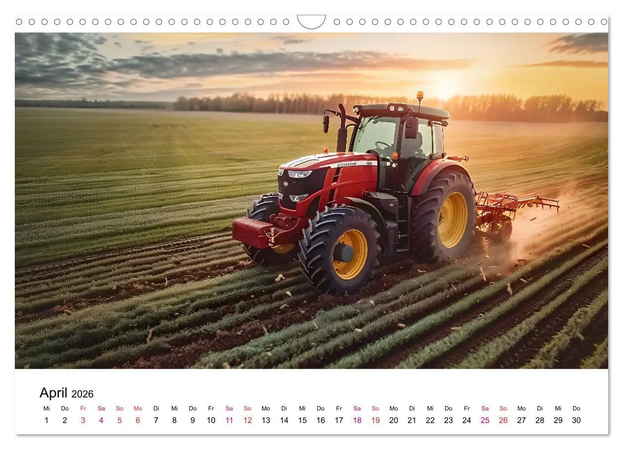 Bild: 9783457373255 | Traktoren Power (Wandkalender 2026 DIN A3 quer), CALVENDO...
