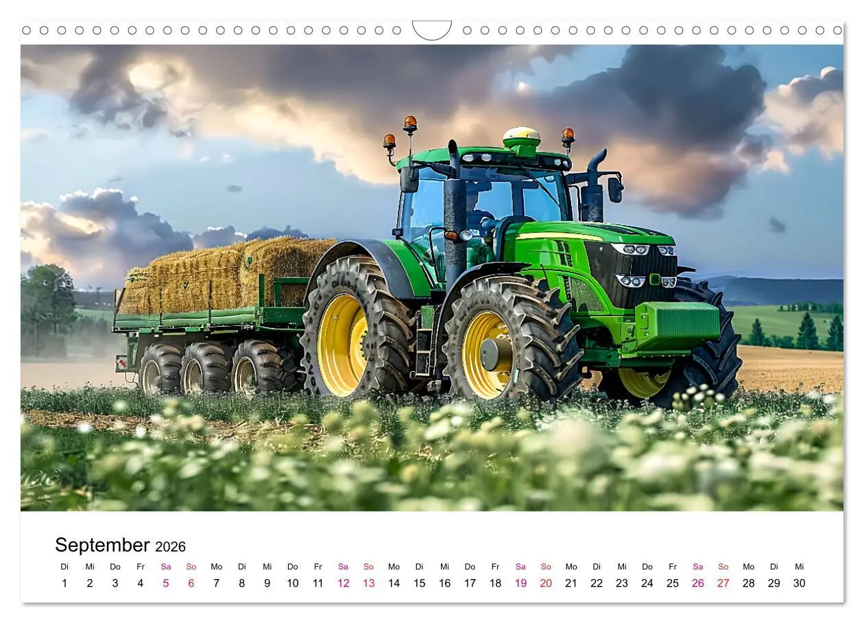 Bild: 9783457373255 | Traktoren Power (Wandkalender 2026 DIN A3 quer), CALVENDO...