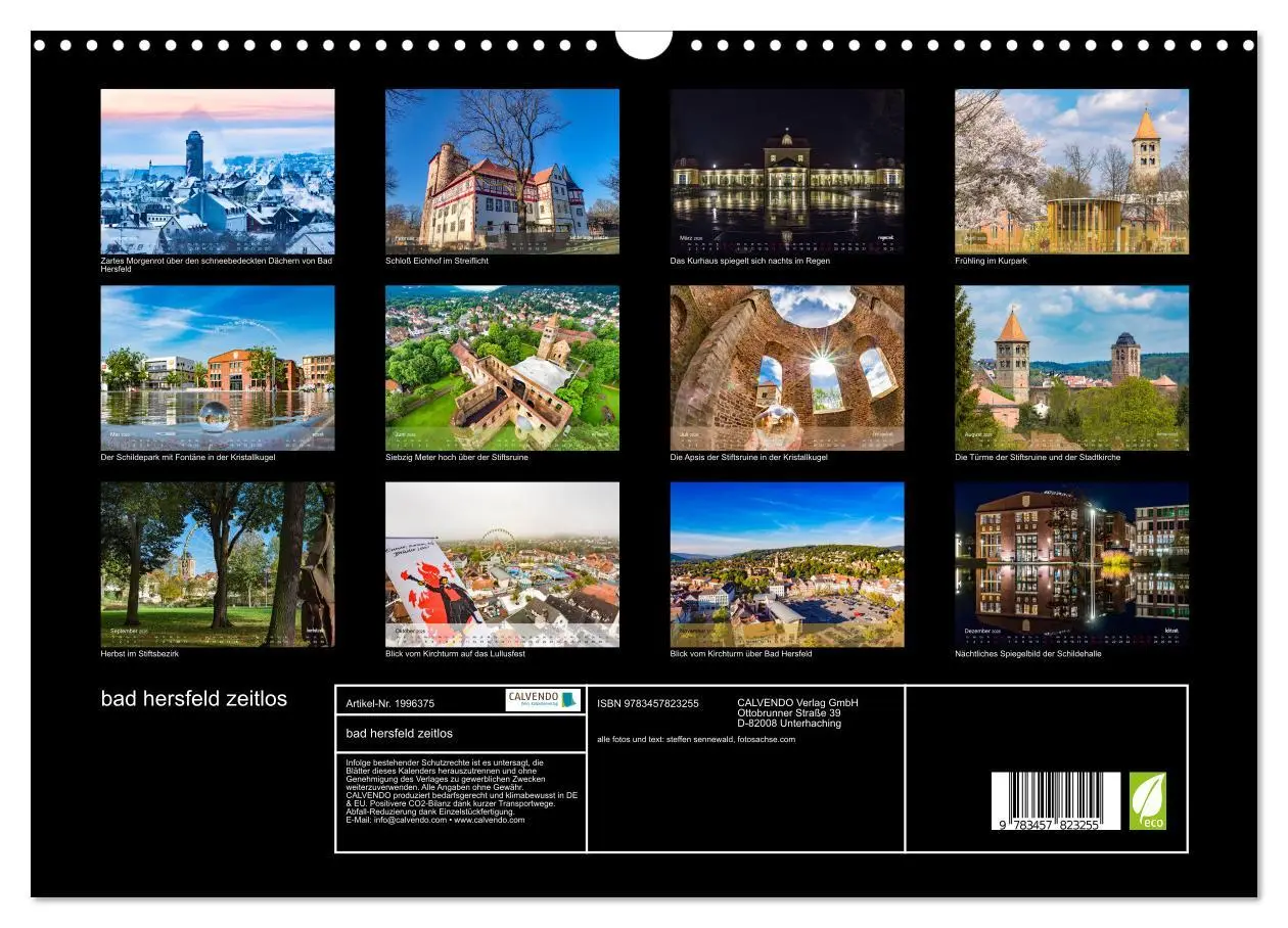 Bild: 9783457823255 | bad hersfeld zeitlos (Wandkalender 2026 DIN A3 quer), CALVENDO...