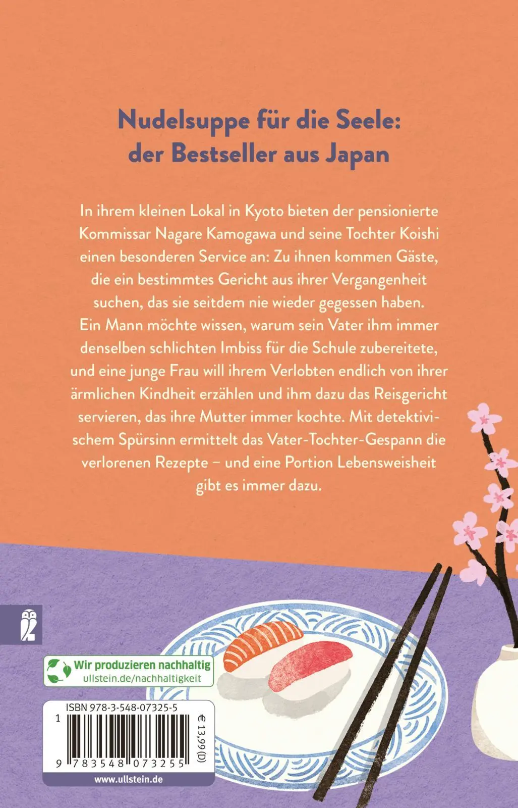 Rückseite: 9783548073255 | Rückkehr ins Restaurant der verlorenen Rezepte | Hisashi Kashiwai