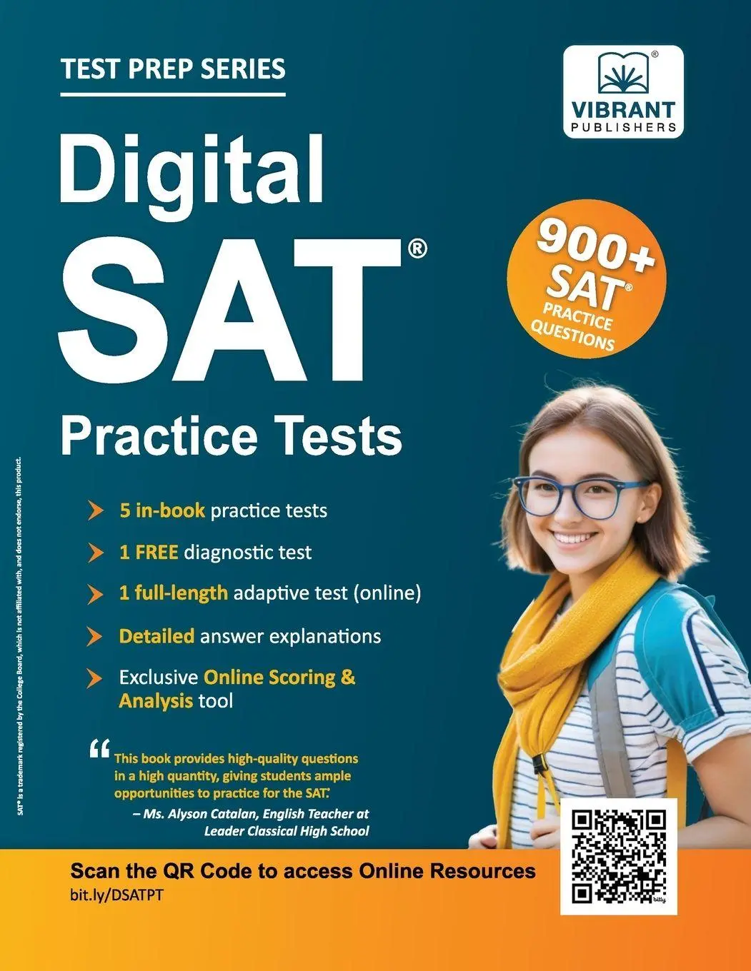 Cover: 9781636513355 | Digital SAT Practice Tests | 900+ SAT Practice Questions | Publishers