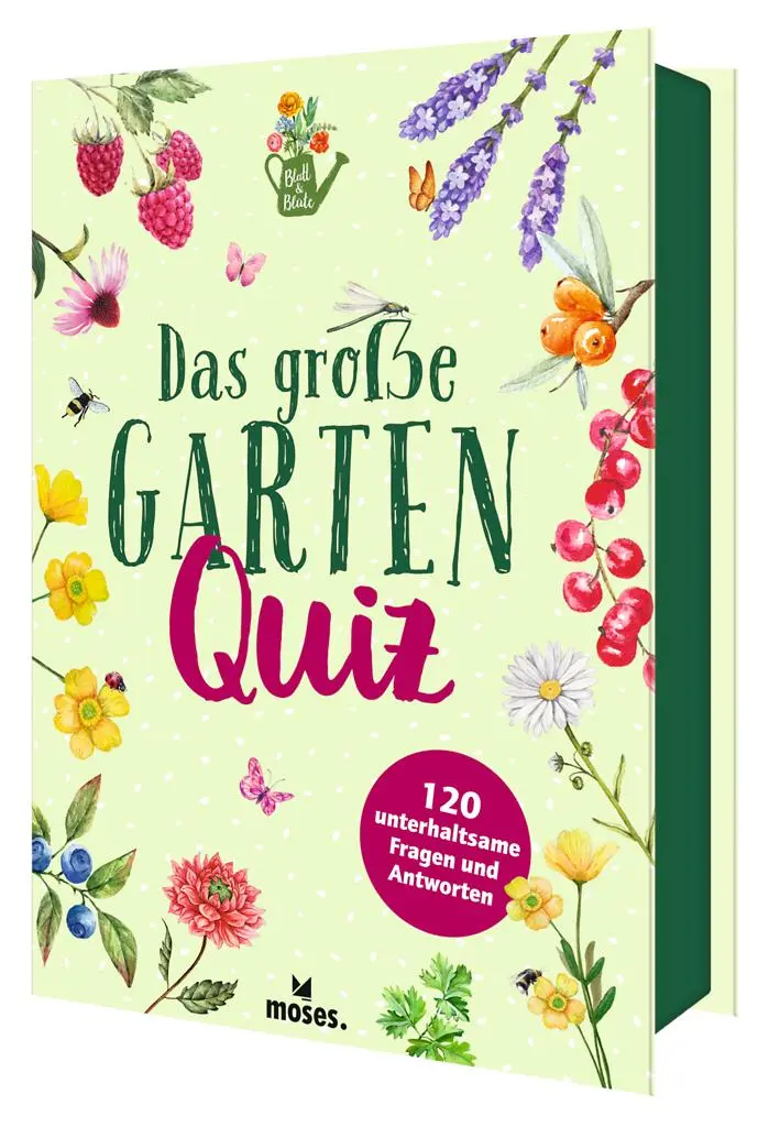 Cover: 9783964553355 | Das große Garten Quiz | 120 unterhaltsame Fragen und Antworten | Vogel