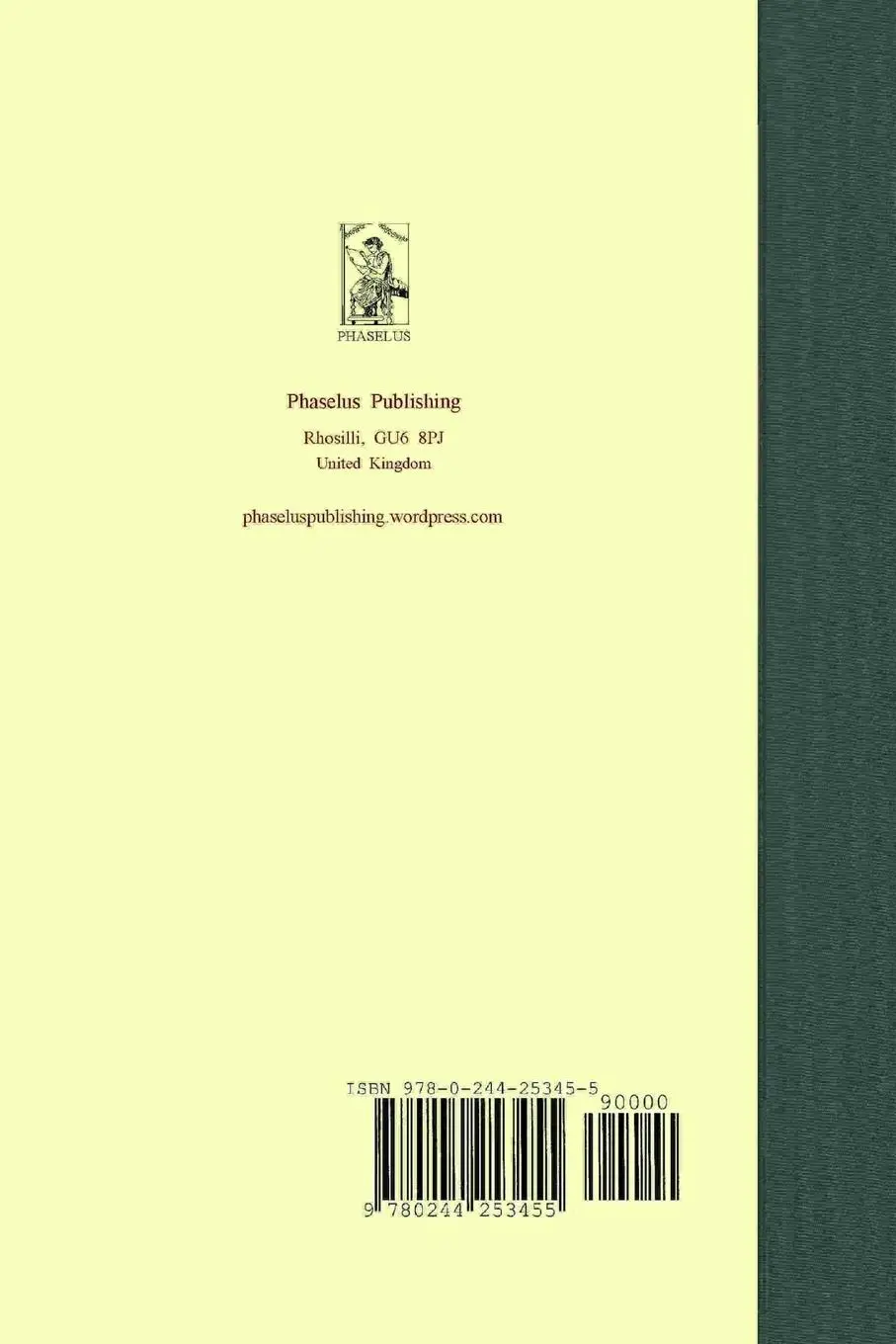 Rückseite: 9780244253455 | Washington Irving FABELLAE | Tom Cotton | Taschenbuch | Latein | 2020