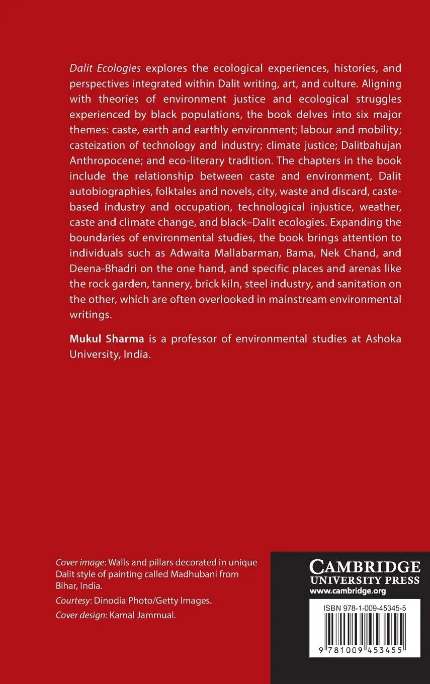 Rückseite: 9781009453455 | Dalit Ecologies | Mukul Sharma | Buch | Englisch | 2024