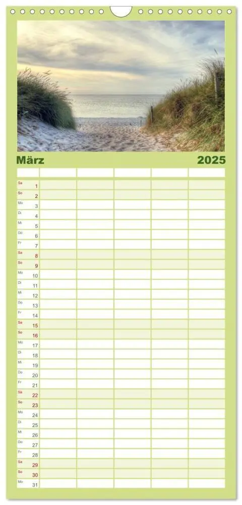 Bild: 9783457113455 | Familienplaner 2025 - Fischland Darß Zingst - Die Halbinsel an der...