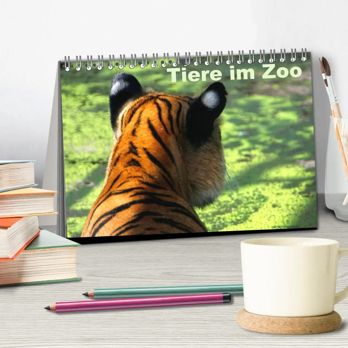 Bild: 9783457973455 | Tiere im Zoo (Tischkalender 2026 DIN A5 quer), CALVENDO Monatskalender