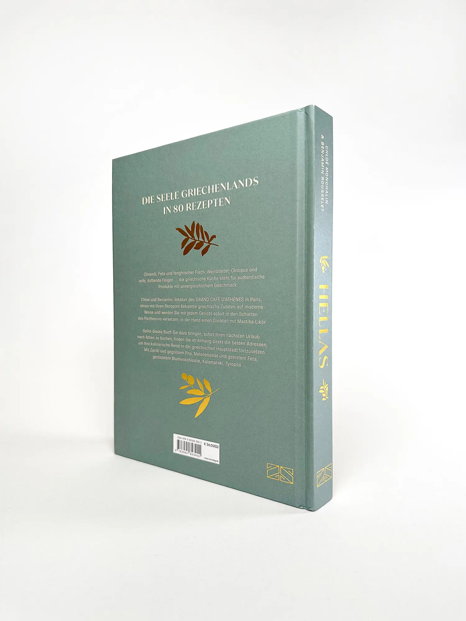 Bild: 9783965843455 | Hellas. Die Seele Griechenlands in 80 Rezepten | Monchalin (u. a.)