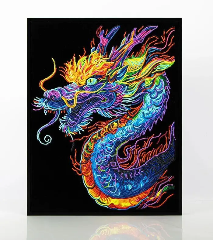 Cover: 4895225943555 | DIAMOND DOTZ - Diamond Painting Neon Drache | Kit (Bastelset) | 2025