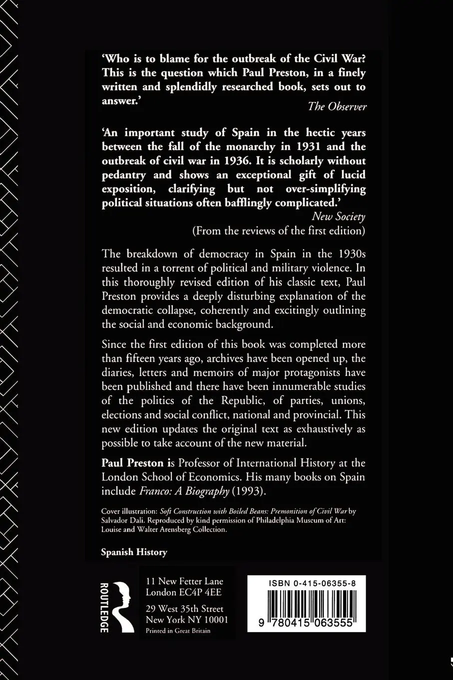 Rückseite: 9780415063555 | Coming of the Spanish Civil War | Paul Preston | Taschenbuch | 1994