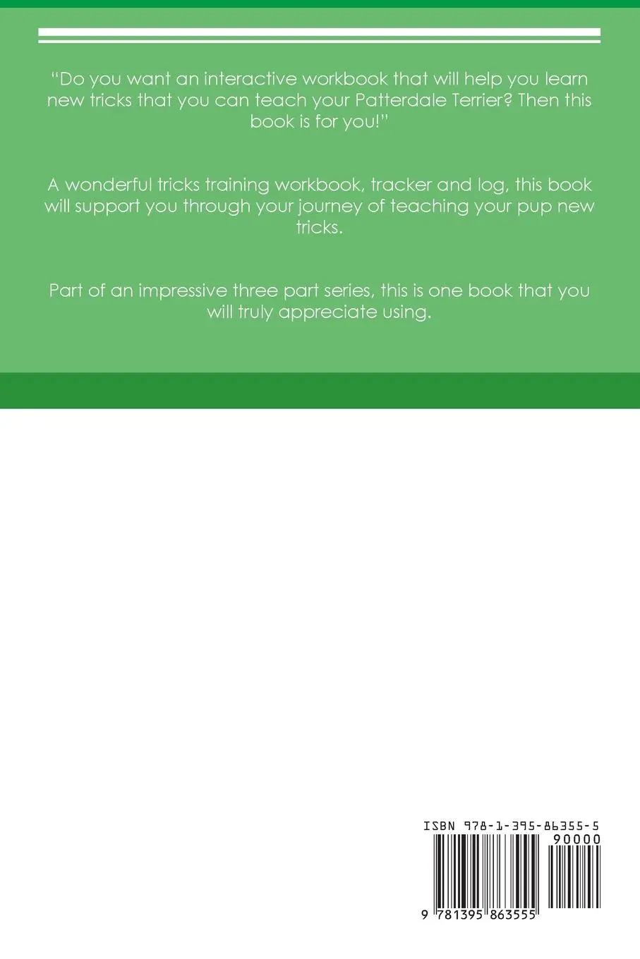 Rückseite: 9781395863555 | Patterdale Terrier Tricks Training Patterdale Terrier Tricks &amp;...