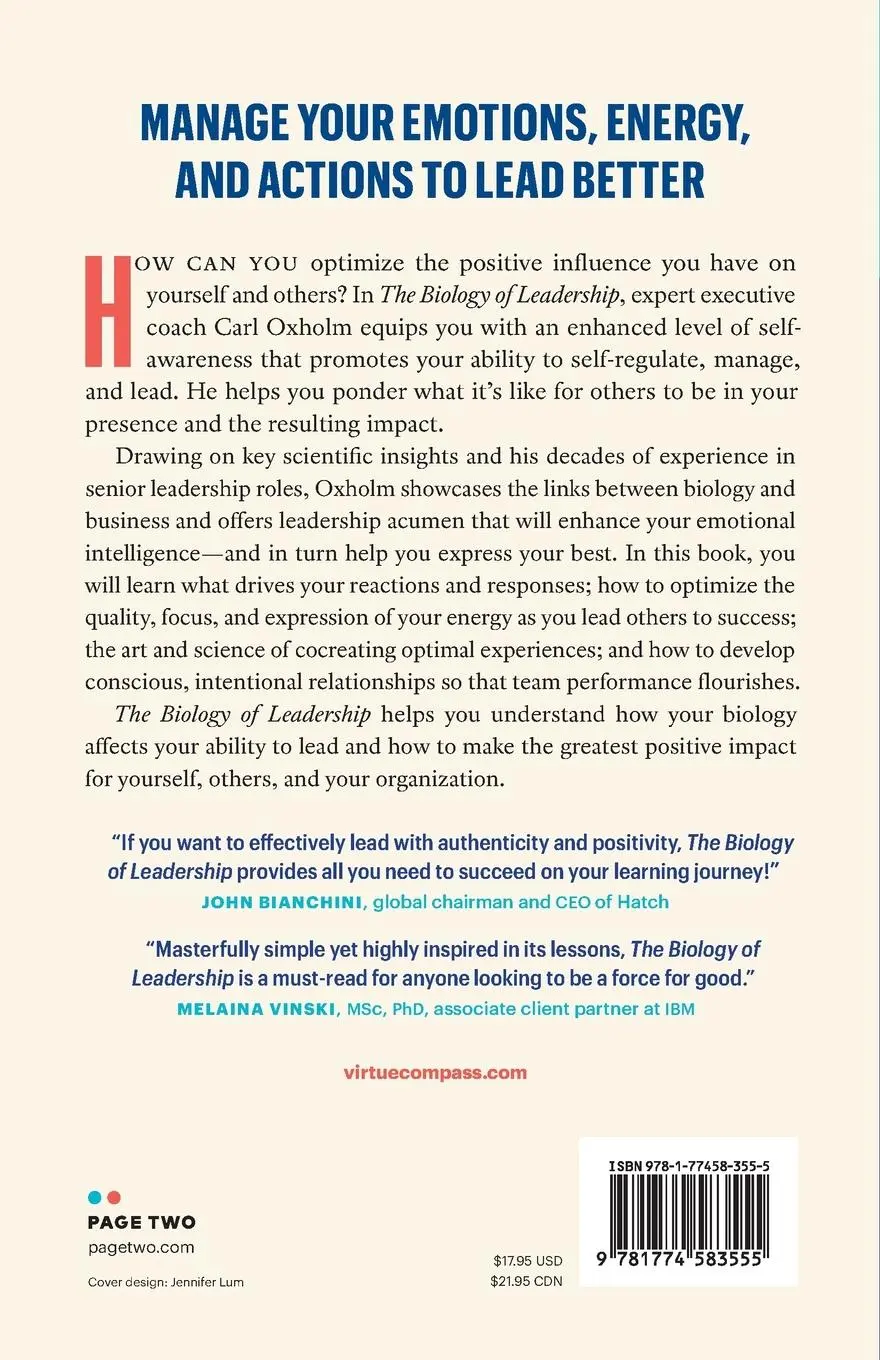 Rückseite: 9781774583555 | The Biology of Leadership | Carl Oxholm | Taschenbuch | Englisch