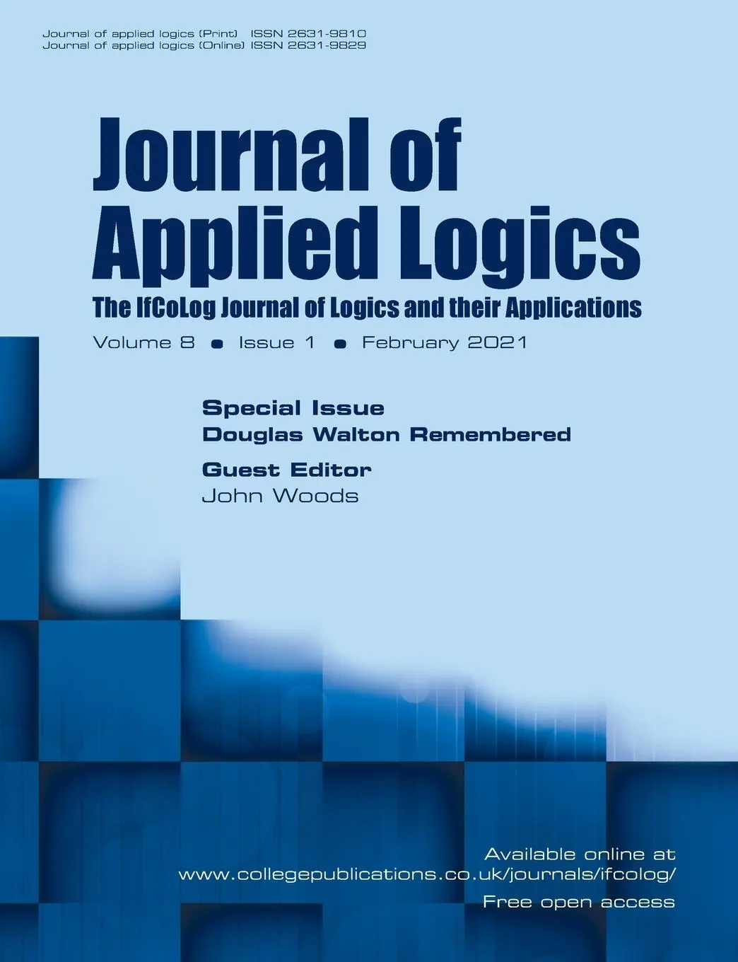 Cover: 9781848903555 | Journal of Applied Logics. The IfCoLog Journal of Logics and their...