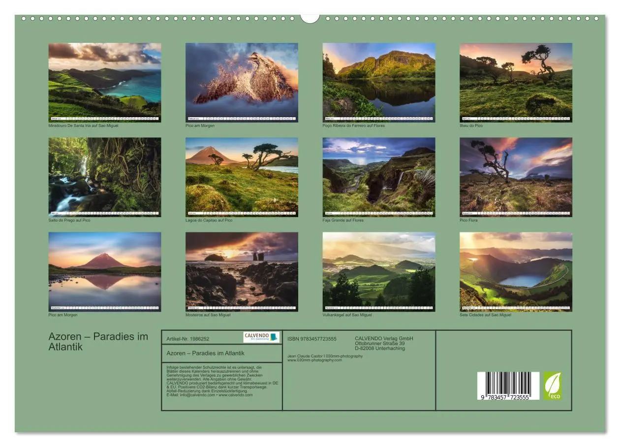 Bild: 9783457723555 | Azoren - Paradies im Atlantik (hochwertiger Premium Wandkalender...
