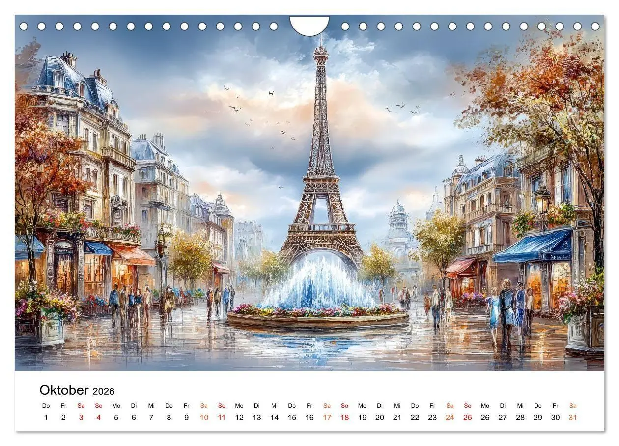 Bild: 9783516743555 | Stadtpoesie in sanften Farben (Wandkalender 2026 DIN A4 quer),...